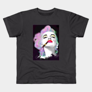 Marilyn Smoking Kids T-Shirt